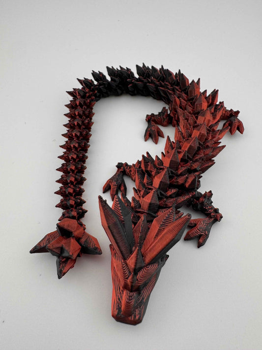 X-Large Crystal Dragon- Multi Colours 36" Long