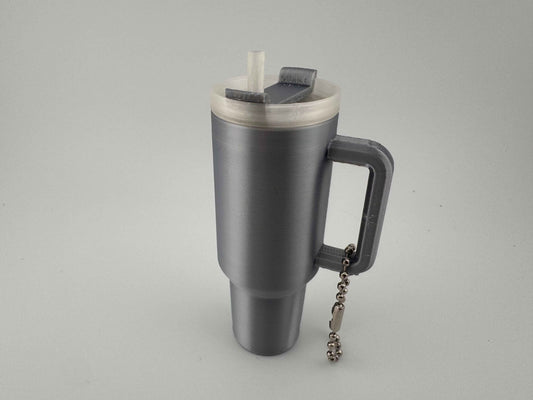 Stanley style tumbler keychain - perfect for carrying chapsticks or similar