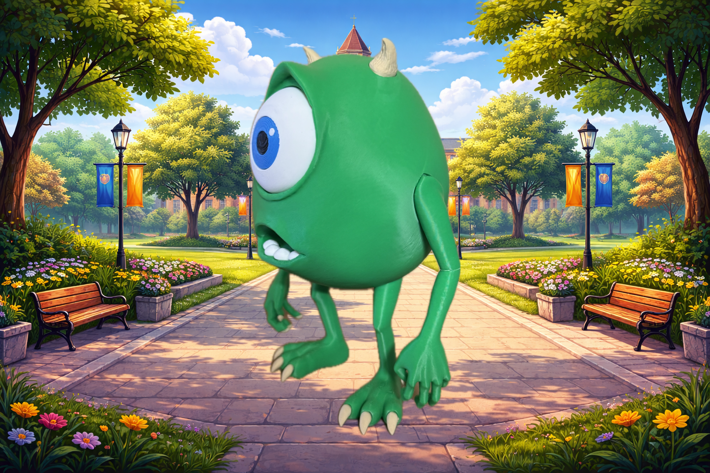 Mike Wazowski Model - University ready - Myth & Motion by The Braysdown Workshop