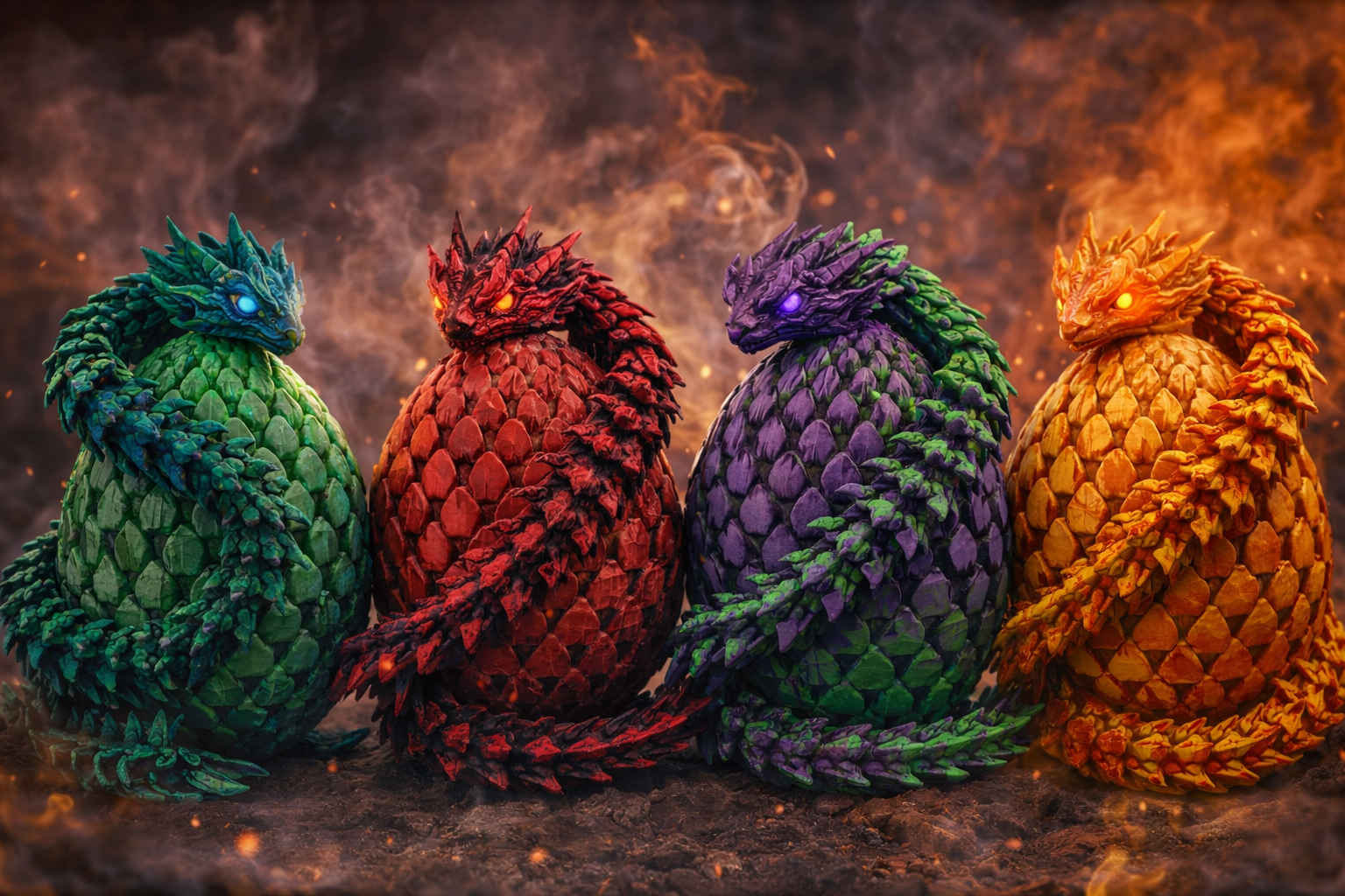 Dragons & Eggs - Myth & Motion by The Braysdown Workshop