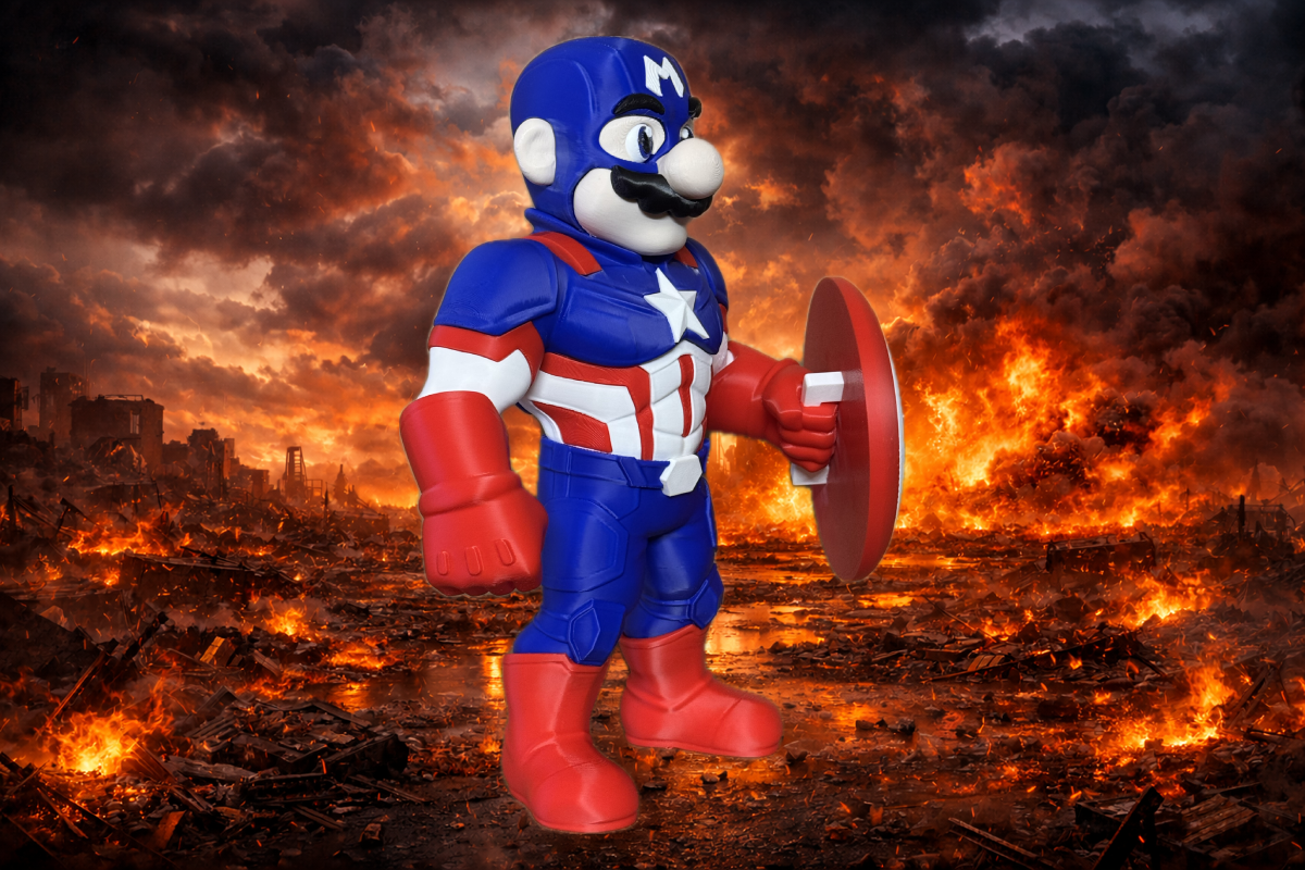 Captain Marica - Mushroom Kingdom Display Figure - Myth & Motion by The Braysdown Workshop