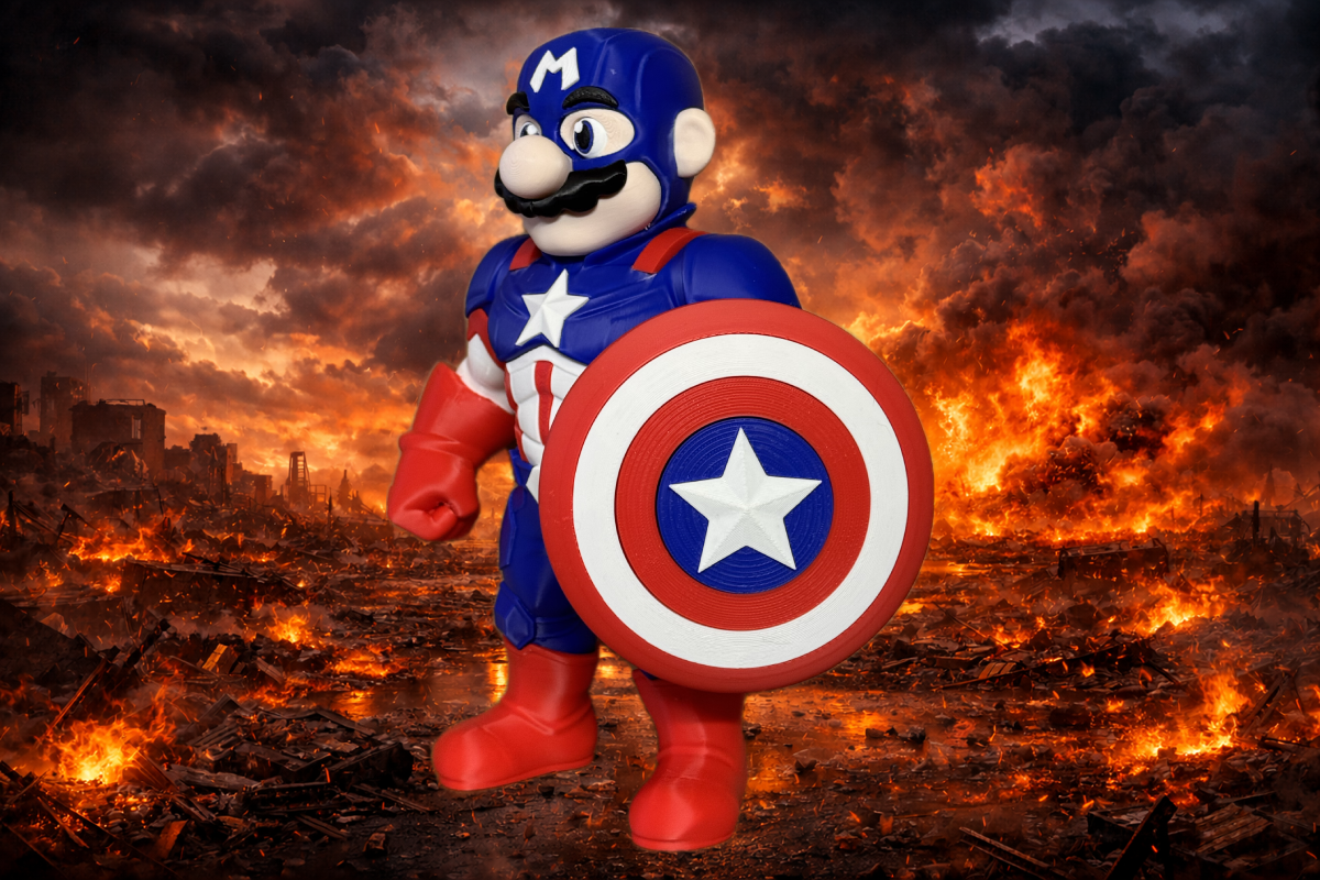 Captain Marica - Mushroom Kingdom Display Figure - Myth & Motion by The Braysdown Workshop