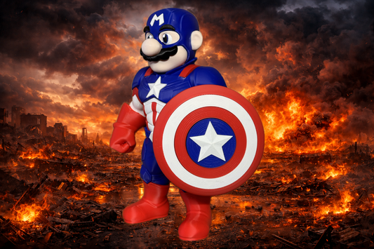 Captain Marica - Mushroom Kingdom Display Figure - Myth & Motion by The Braysdown Workshop