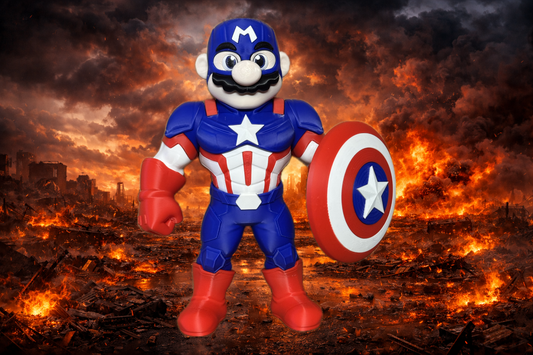 Captain Marica - Mushroom Kingdom Display Figure - Myth & Motion by The Braysdown Workshop