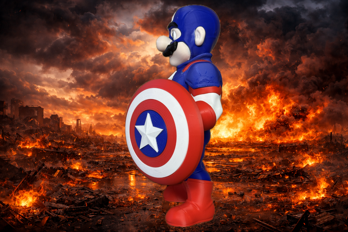 Captain Marica - Mushroom Kingdom Display Figure - Myth & Motion by The Braysdown Workshop