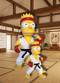 Karate Bart Simpson Inspired Model - Myth & Motion by The Braysdown Workshop