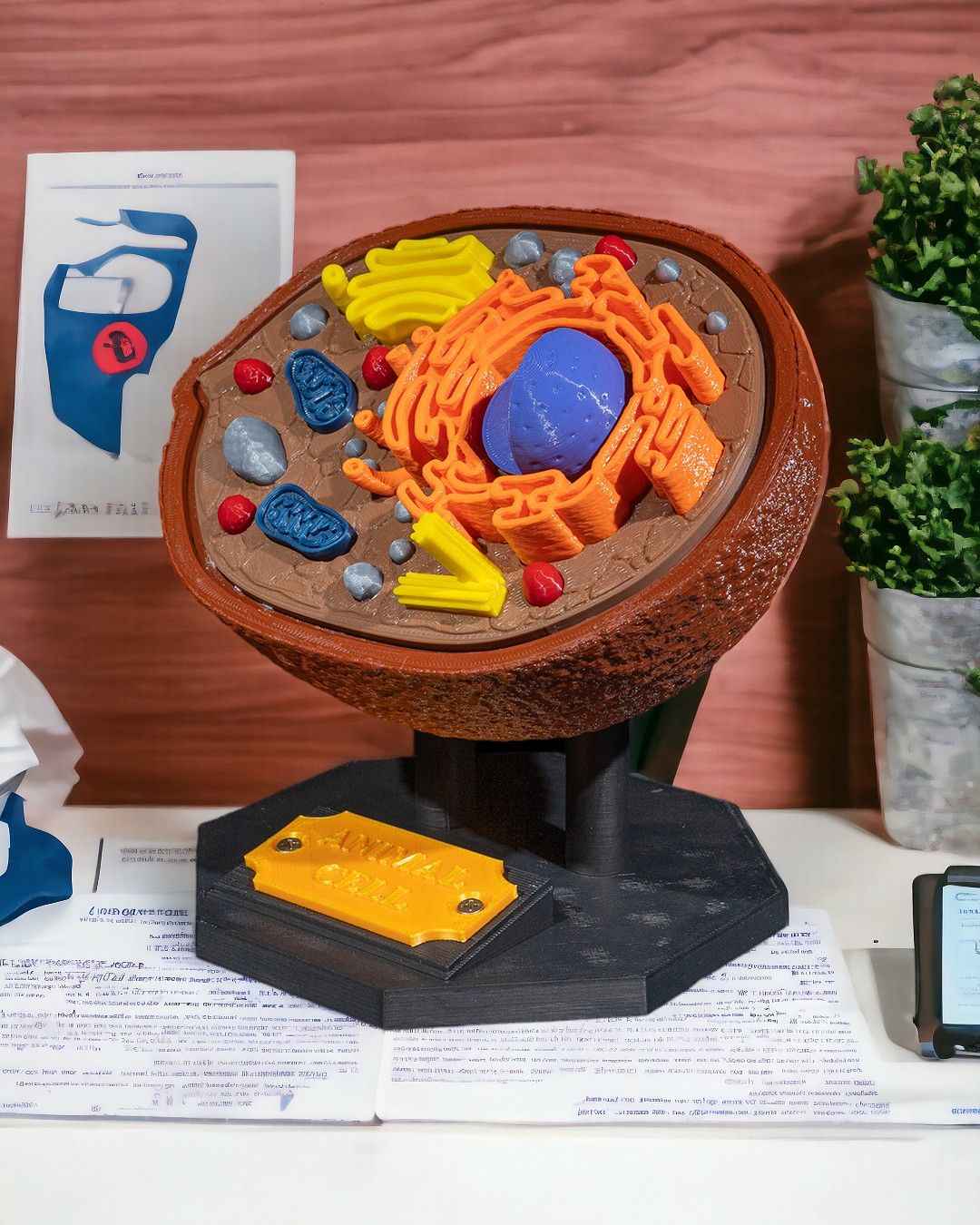 Animal Cell educational model - Myth & Motion by The Braysdown Workshop