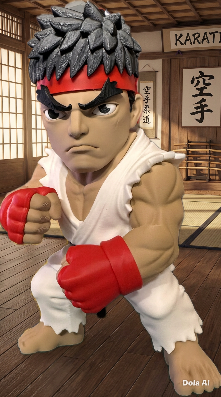 Ryu Street Fighter Inspired Model - Myth & Motion by The Braysdown Workshop