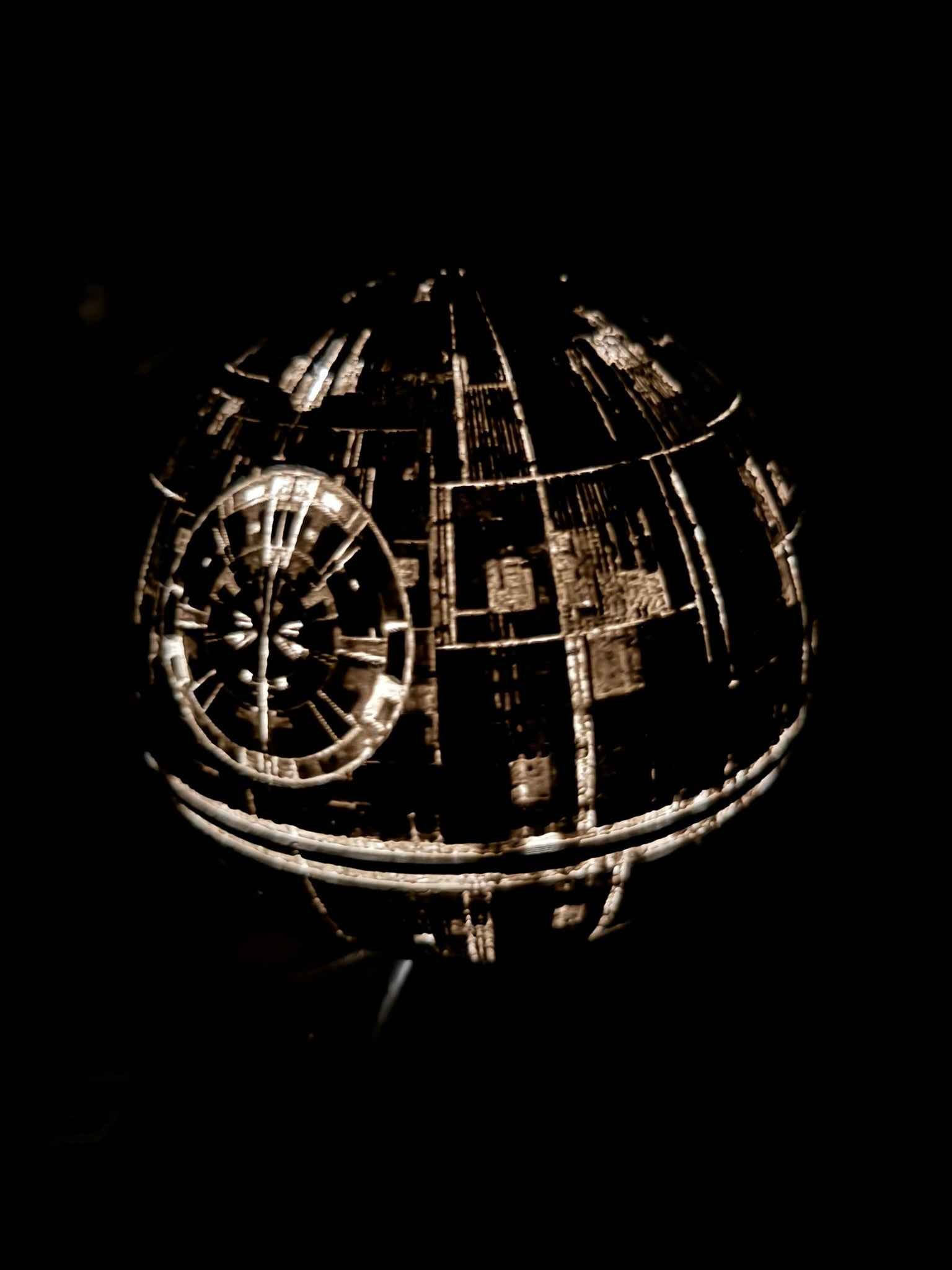 Star Wars Death Star Lamp - Myth & Motion by The Braysdown Workshop
