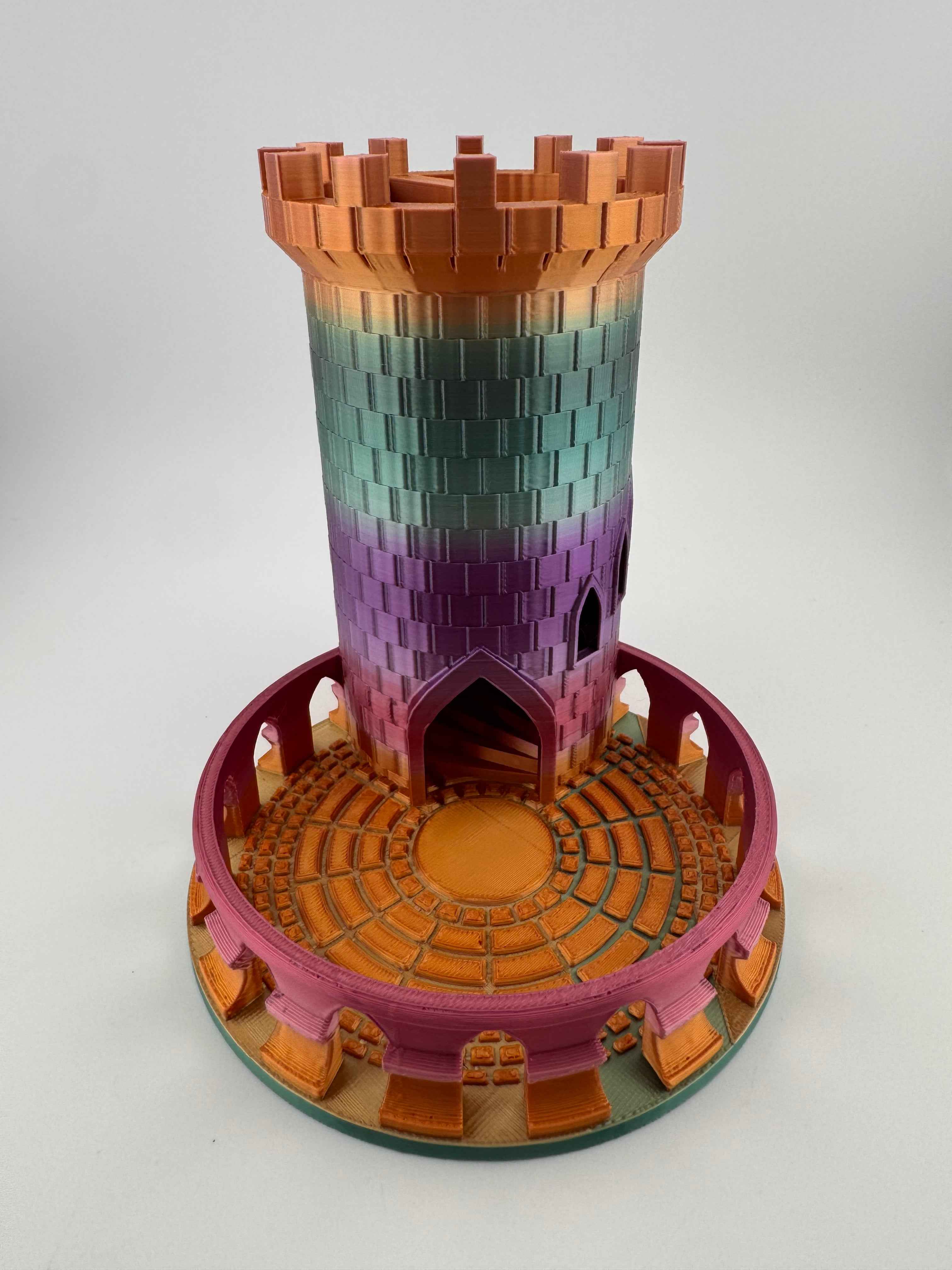 Dice Tower - Rainbow castle - Myth & Motion by The Braysdown Workshop