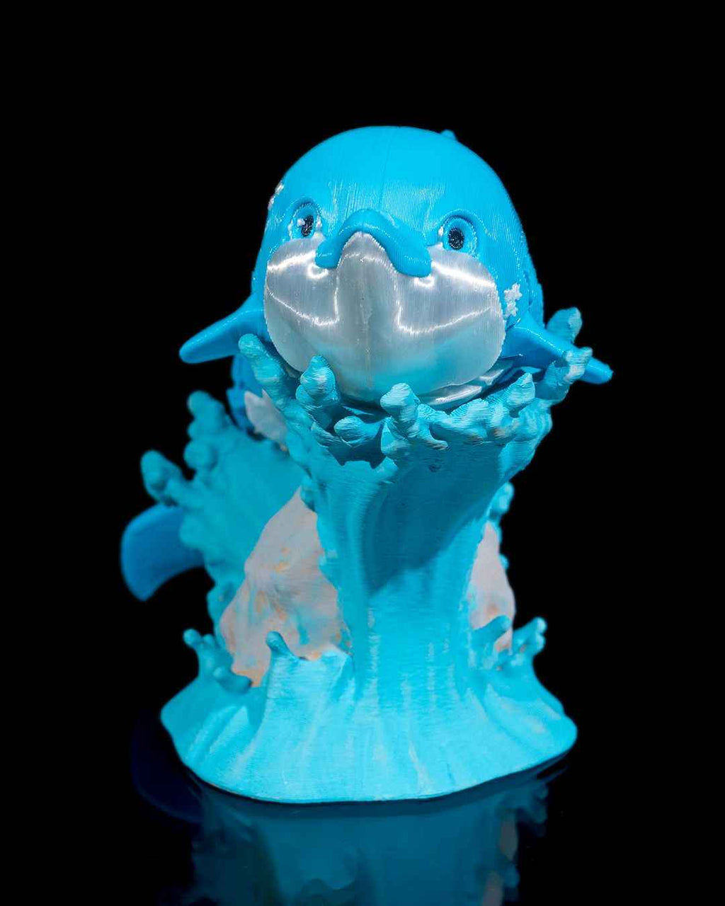 Flexi Dennis, The Dolphin Fidget toy with stand - Myth & Motion by The Braysdown Workshop