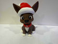 Christmas cute dog with hat - Myth & Motion by The Braysdown Workshop