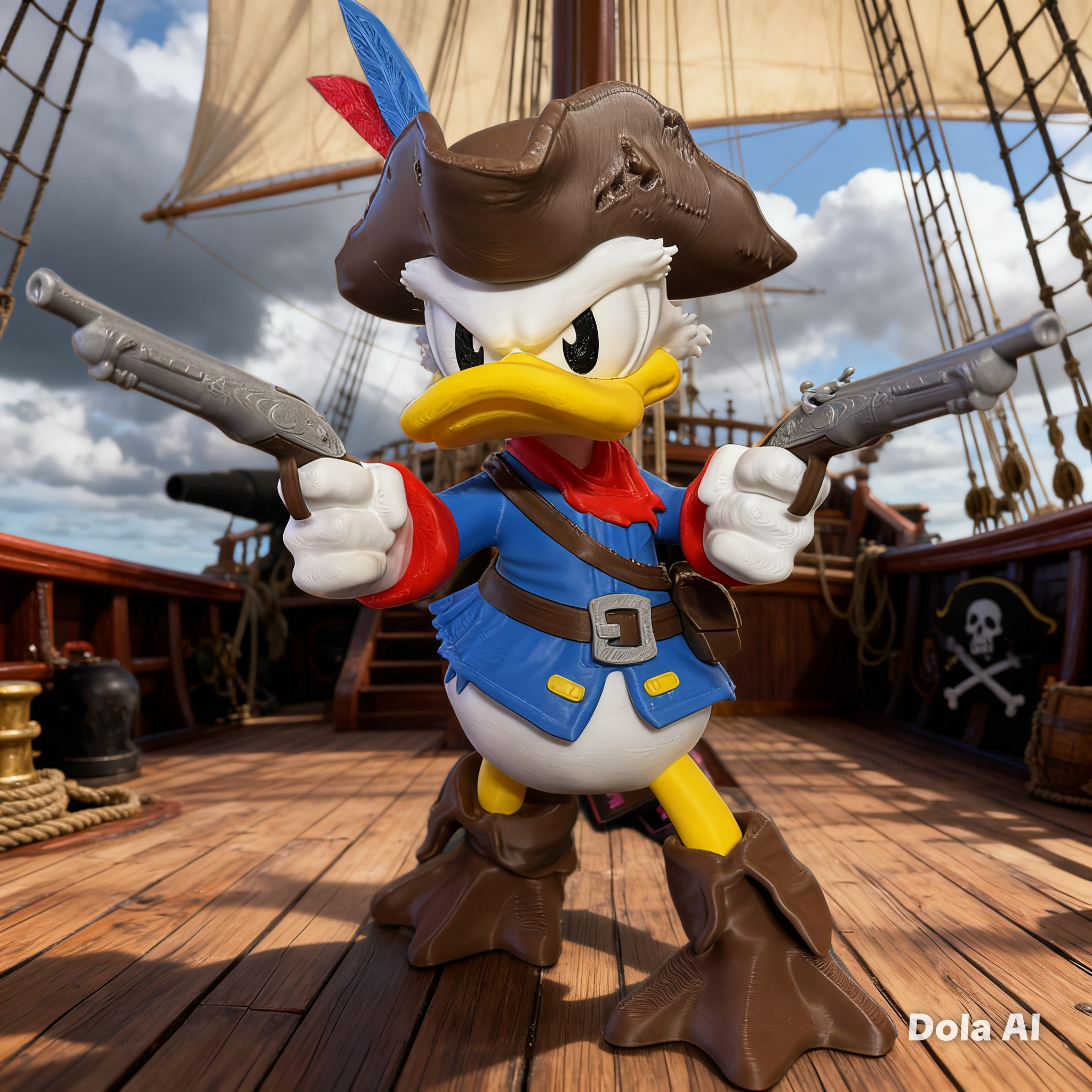 Duck Sparrow - Pirate Donald Model - Myth & Motion by The Braysdown Workshop