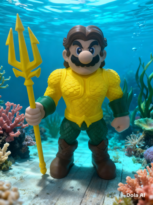 Aquario - mash up model Aquaman / Mario - Myth & Motion by The Braysdown Workshop