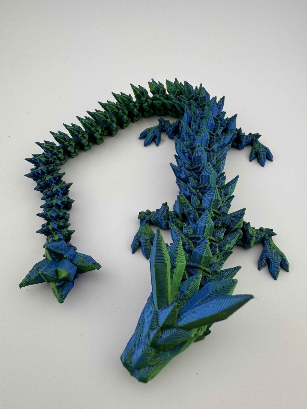 X-Large Crystal Dragon- Multi Colours 36" Long - Myth & Motion by The Braysdown Workshop