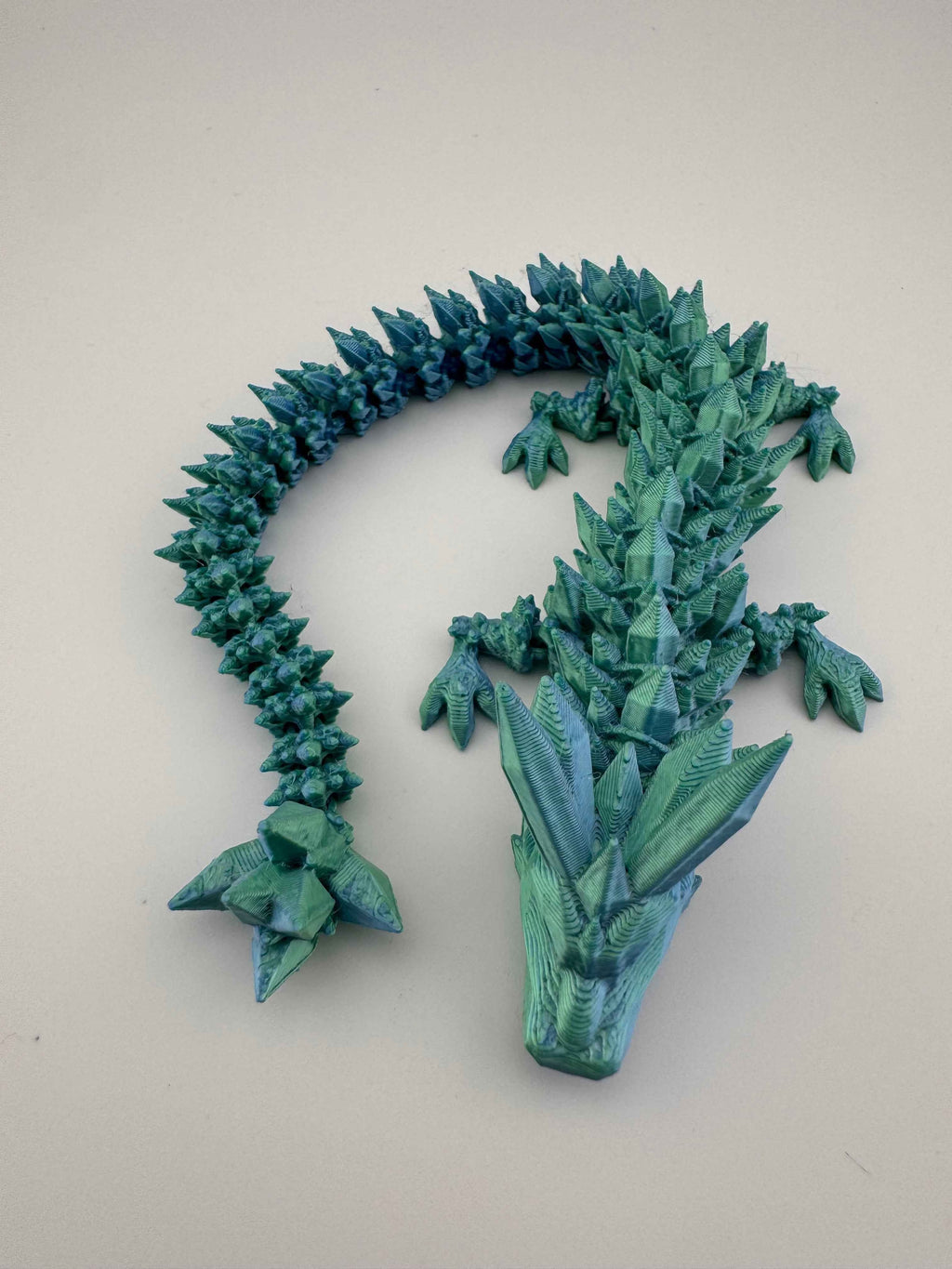 X-Large Crystal Dragon- Multi Colours 36" Long - Myth & Motion by The Braysdown Workshop