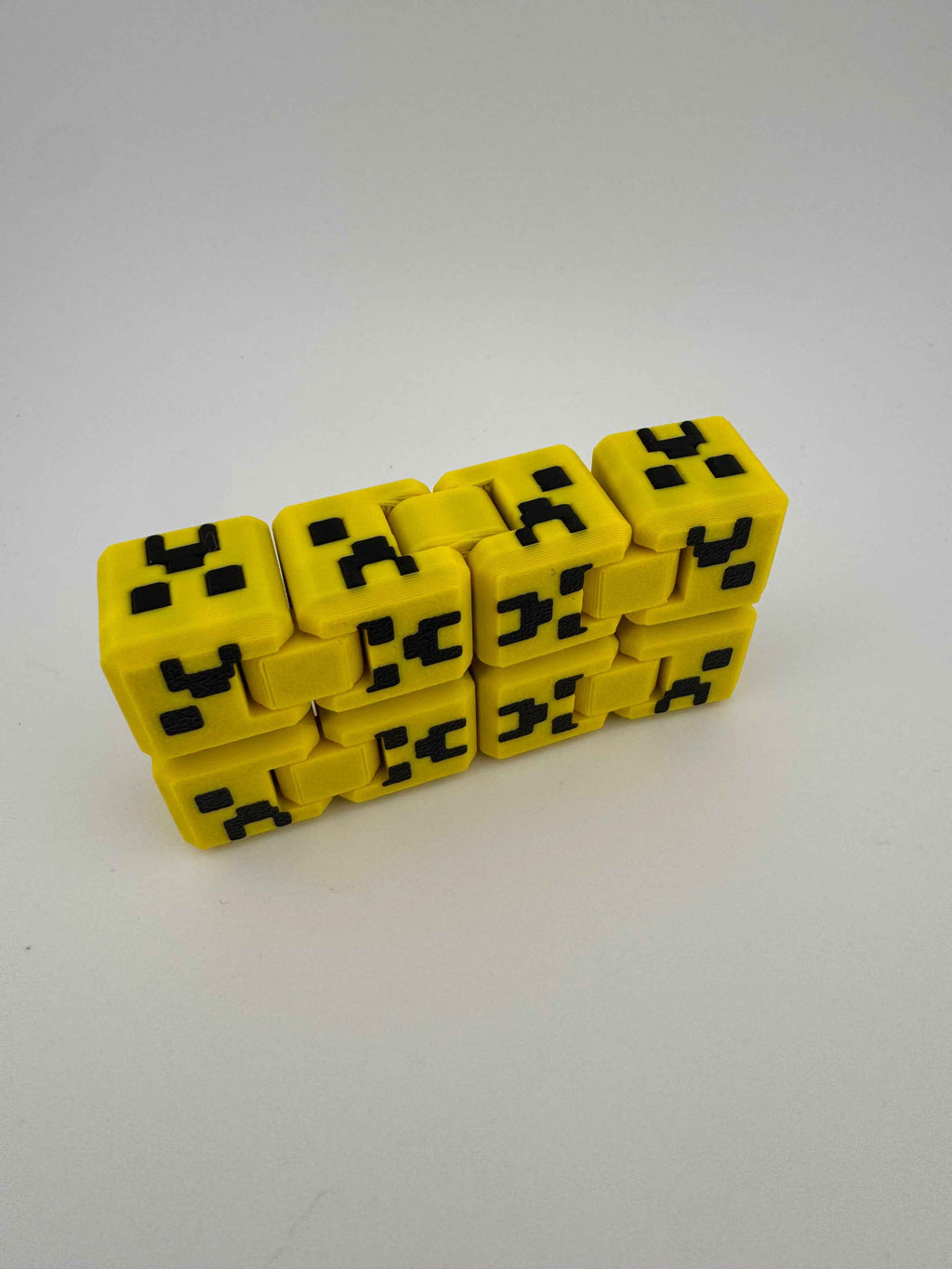 Minecraft inspired infinity cube - creeper style - Myth & Motion by The Braysdown Workshop
