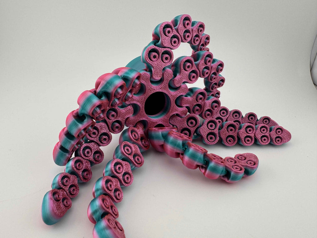 Articulated Octopus - Its a fidgety tentacle party - Myth & Motion by The Braysdown Workshop
