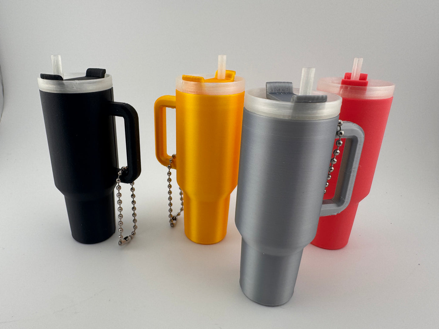 Stanley style tumbler keychain - perfect for carrying chapsticks or similar