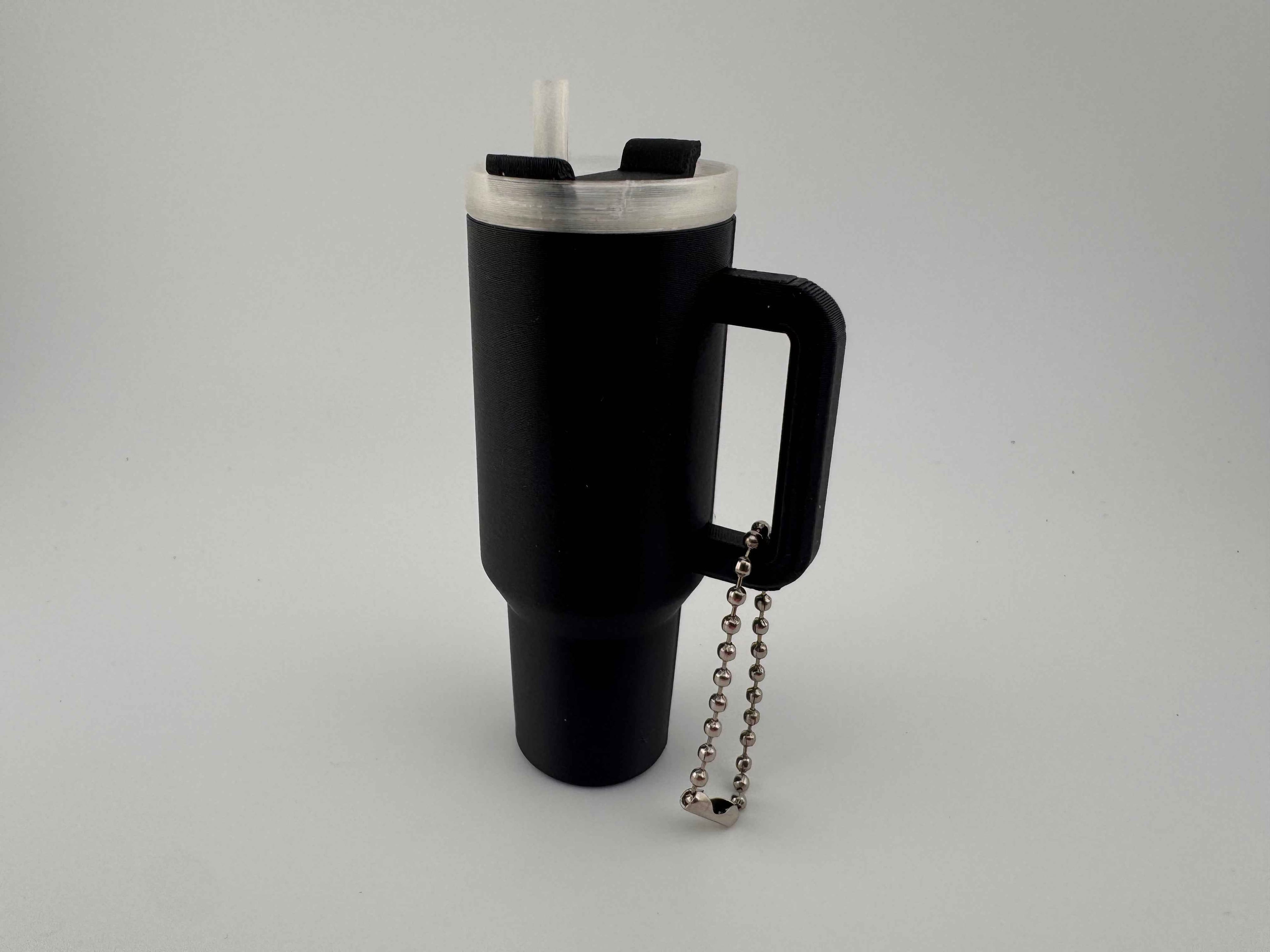 Stanley style tumbler keychain - perfect for carrying chapsticks or similar - Myth & Motion by The Braysdown Workshop
