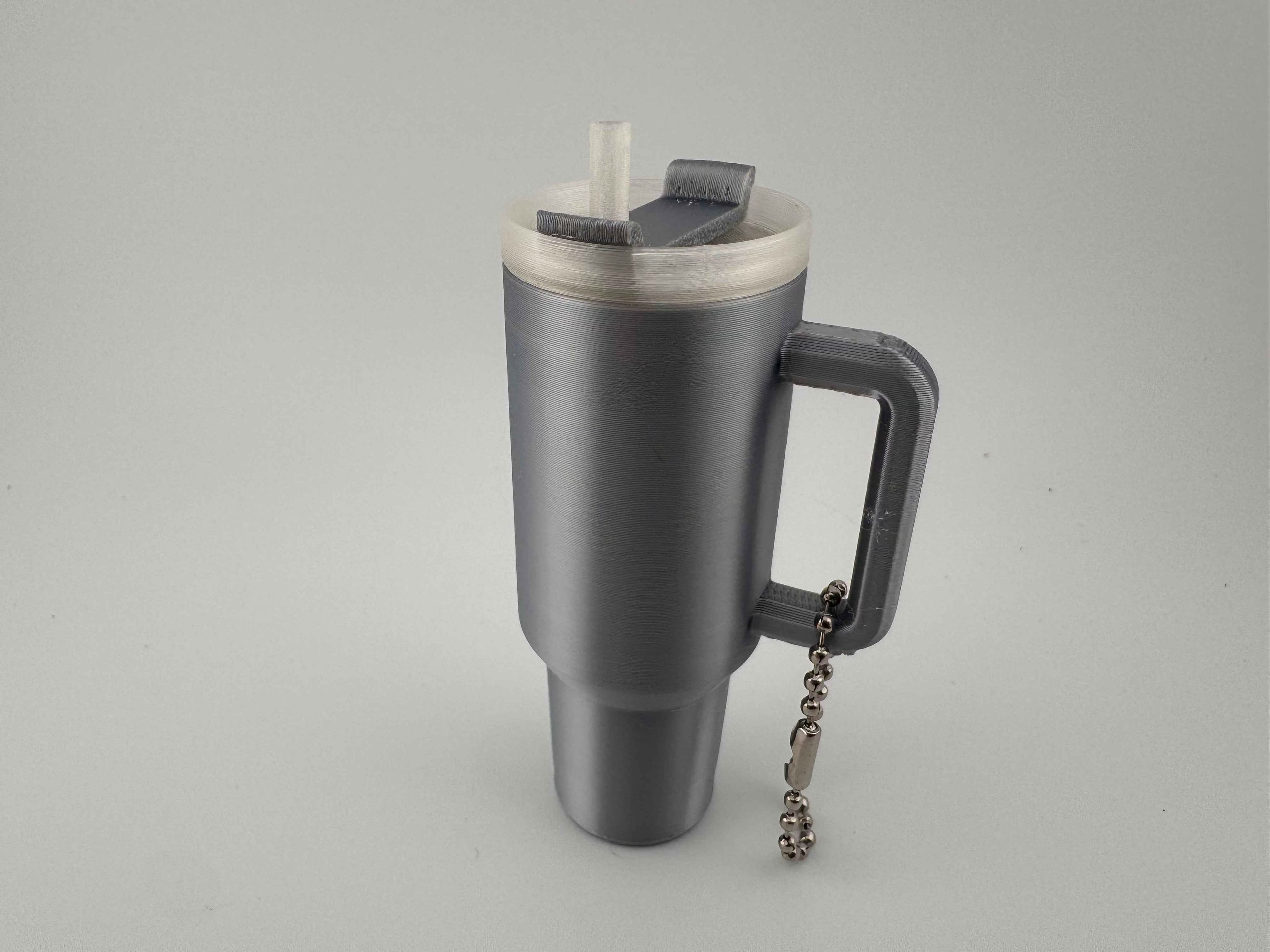 Stanley style tumbler keychain - perfect for carrying chapsticks or similar - Myth & Motion by The Braysdown Workshop