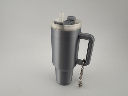 Stanley style tumbler keychain - perfect for carrying chapsticks or similar