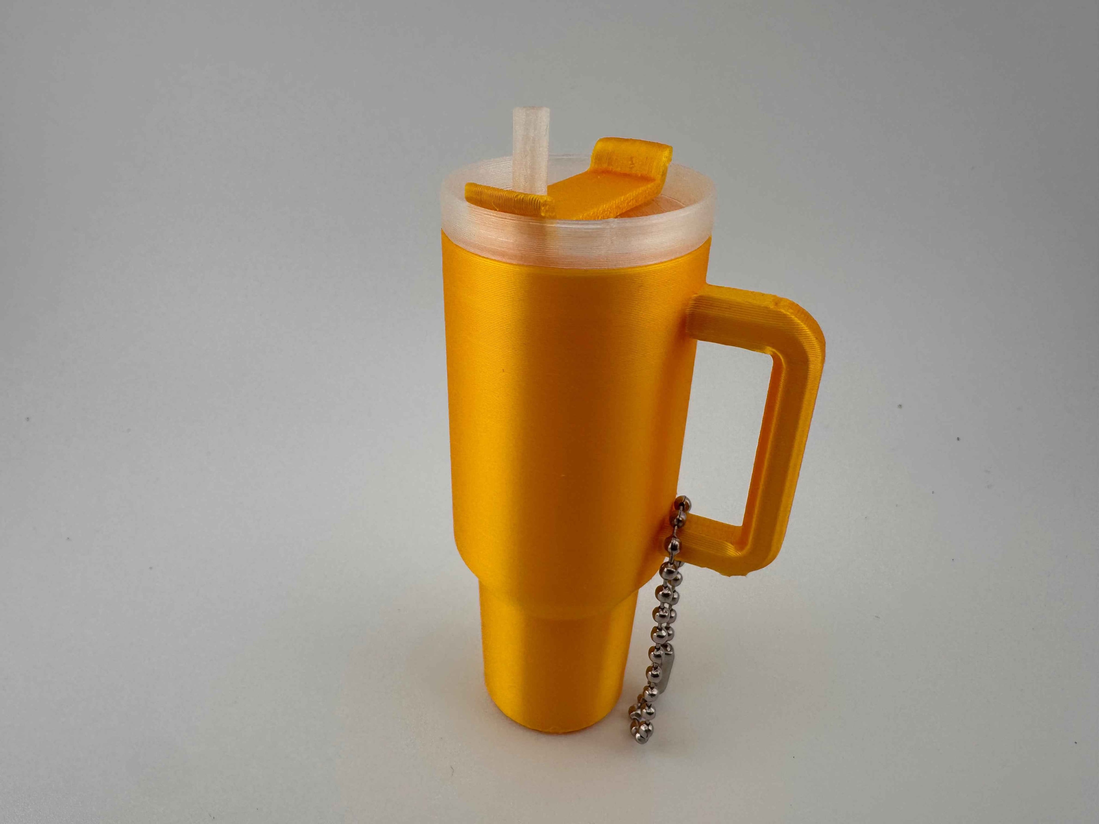 Stanley style tumbler keychain - perfect for carrying chapsticks or similar - Myth & Motion by The Braysdown Workshop