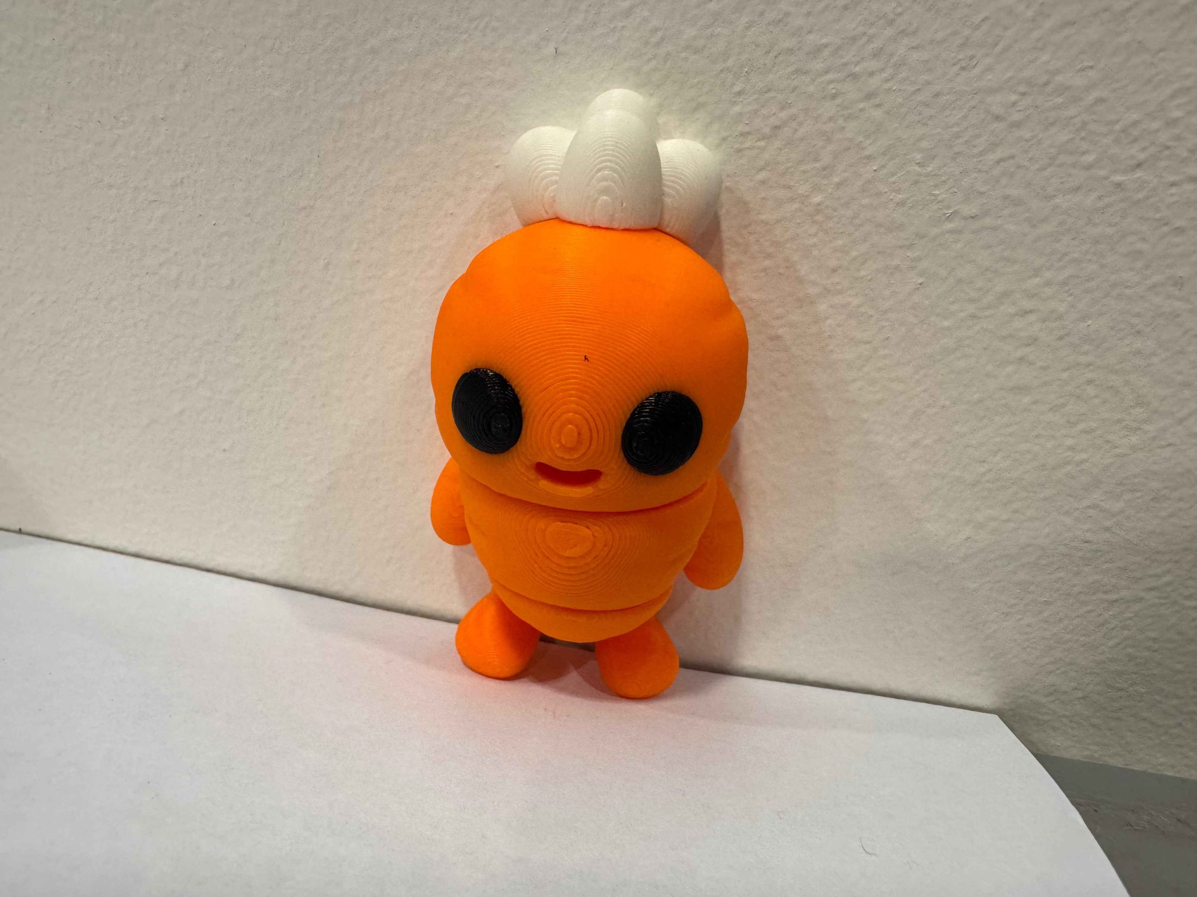 Carrot Fidget - Vegetable Cuteness - Myth & Motion by The Braysdown Workshop
