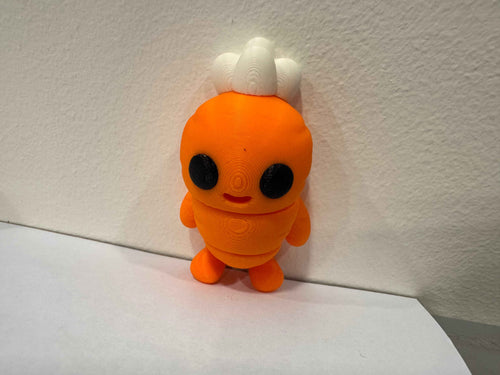 Carrot Fidget - Vegetable Cuteness - Myth & Motion by The Braysdown Workshop