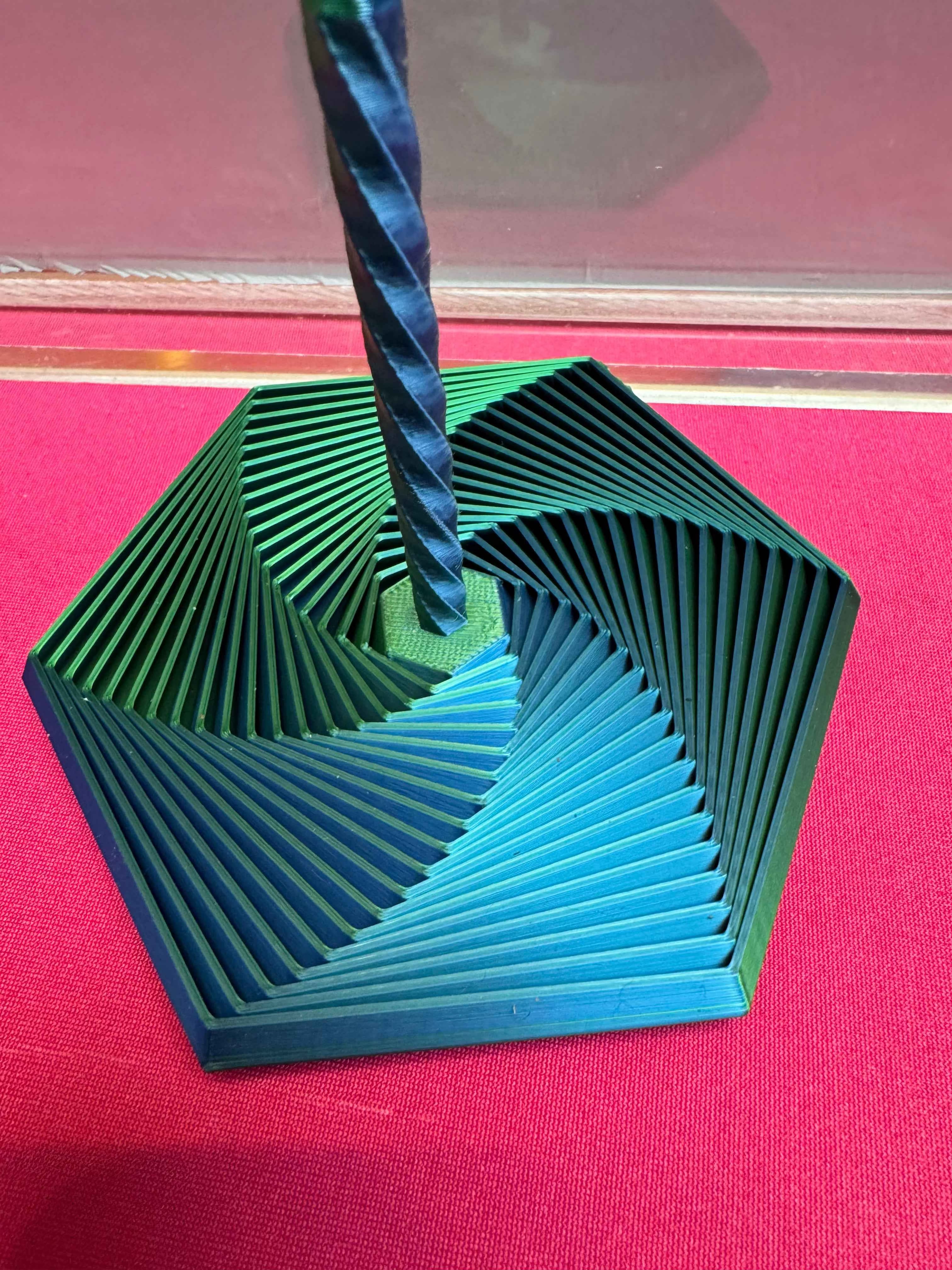 Hexagon fidget with handle - Myth & Motion by The Braysdown Workshop