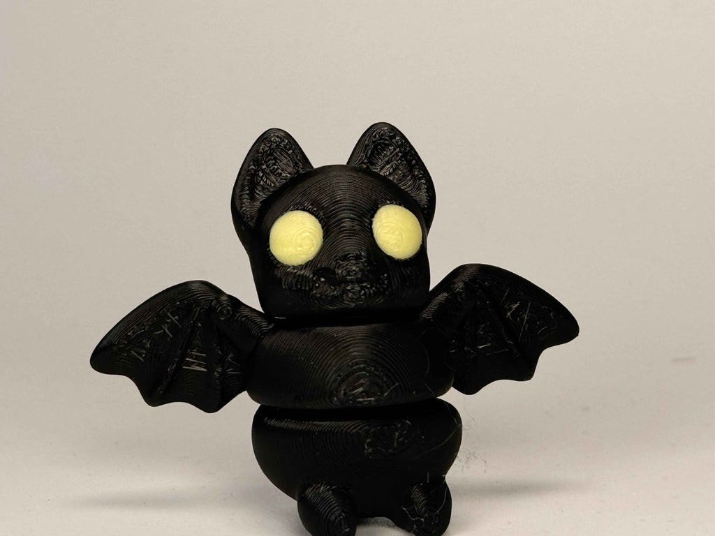 Bat Fidget Toy - Glow in the dark eyes...Spooky! - Myth & Motion by The Braysdown Workshop