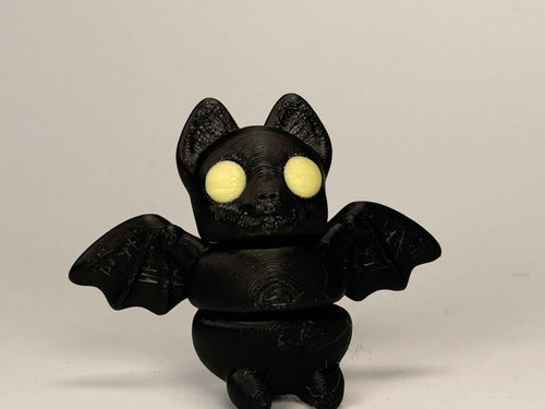 Bat Fidget Toy - Glow in the dark eyes...Spooky! - Myth & Motion by The Braysdown Workshop