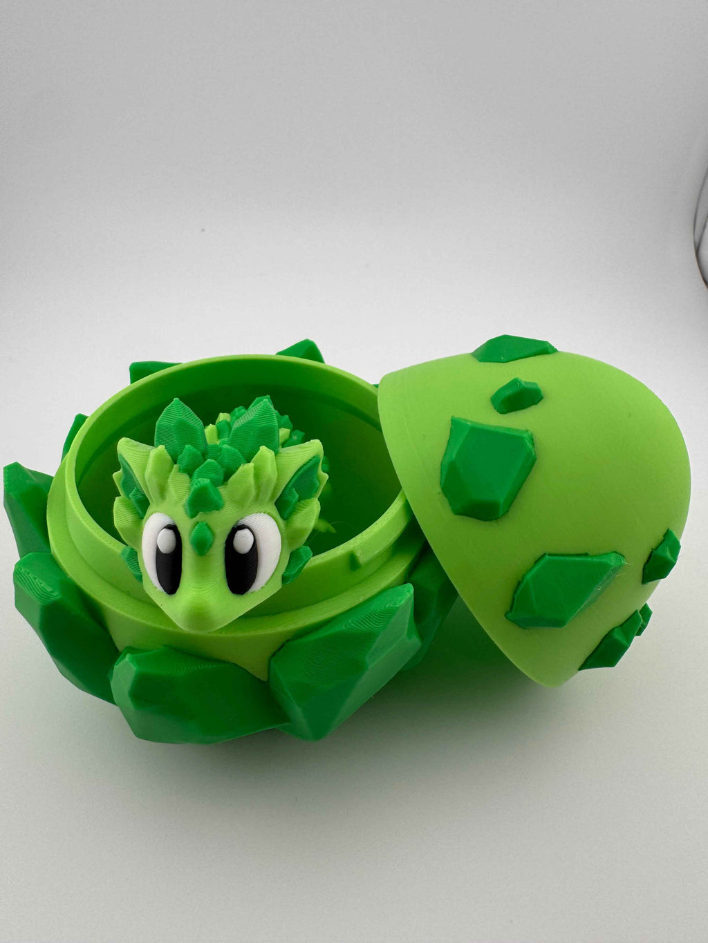 Baby Crystal Dragon and matching eggs - Myth & Motion by The Braysdown Workshop