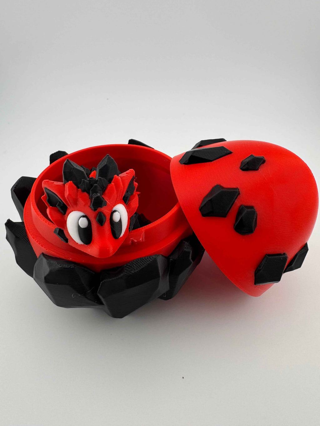 Baby Crystal Dragon and matching eggs - Myth & Motion by The Braysdown Workshop