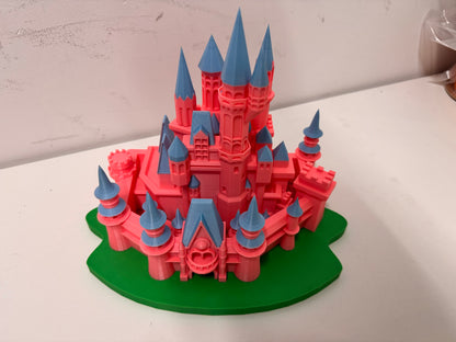 Glow in the dark themed castle