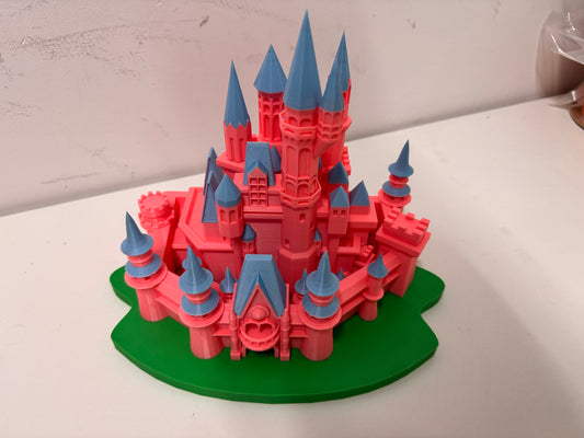 Glow in the dark themed castle