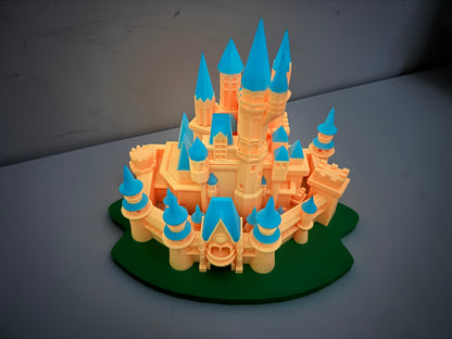 Glow in the dark themed castle