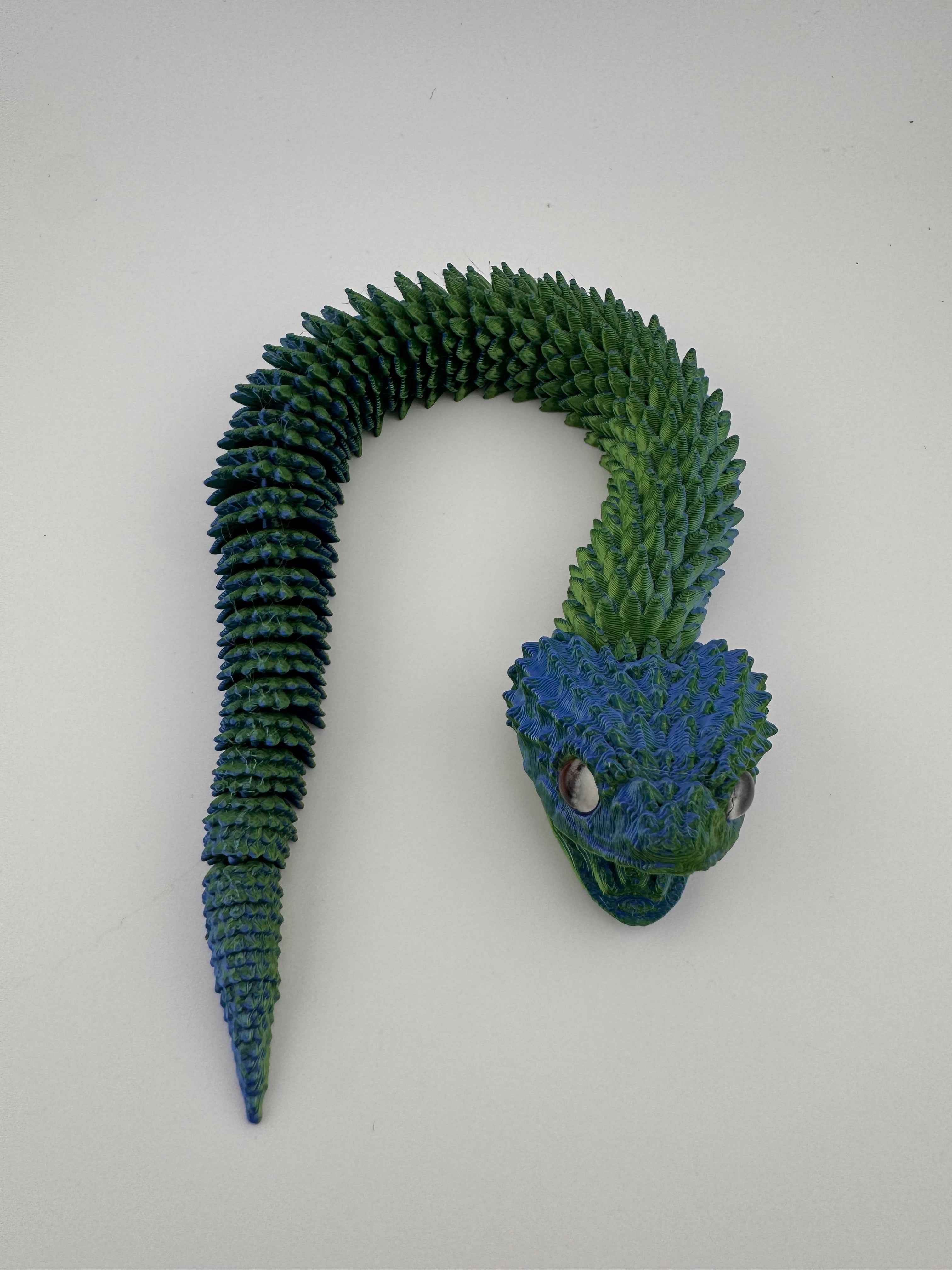 Articulated Snake  - Slither into your hands - Myth & Motion by The Braysdown Workshop