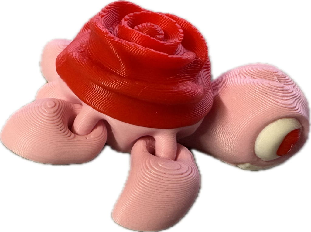 Rose Turtle Fidget - Valentines / Loveness - Myth & Motion by The Braysdown Workshop