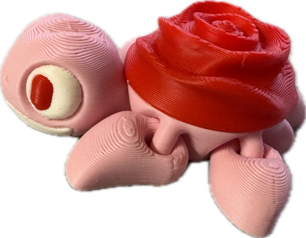 Rose Turtle Fidget - Valentines / Loveness - Myth & Motion by The Braysdown Workshop