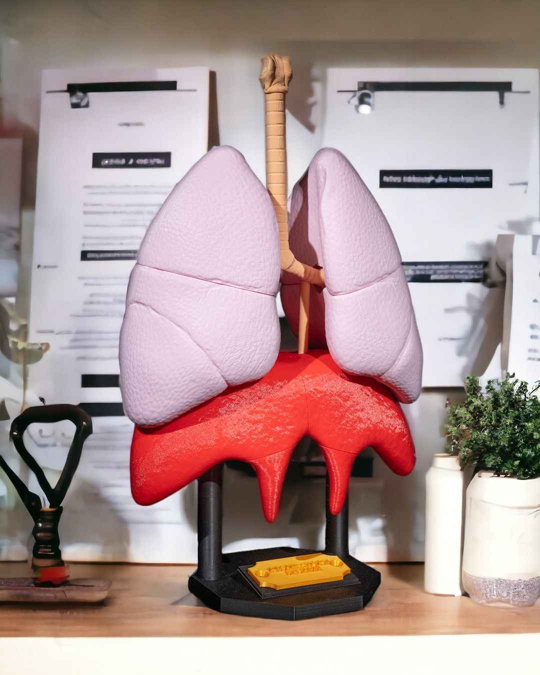 Lung Anatomical educational model - Myth & Motion by The Braysdown Workshop