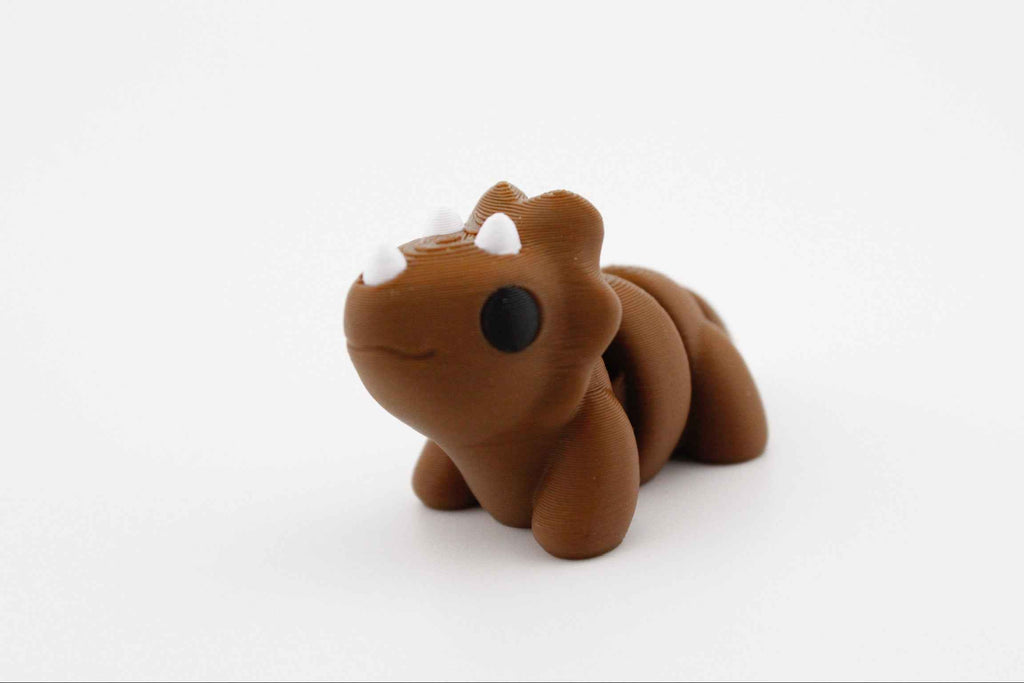 Triceratops Fidget - Charging through boredom. - Myth & Motion by The Braysdown Workshop