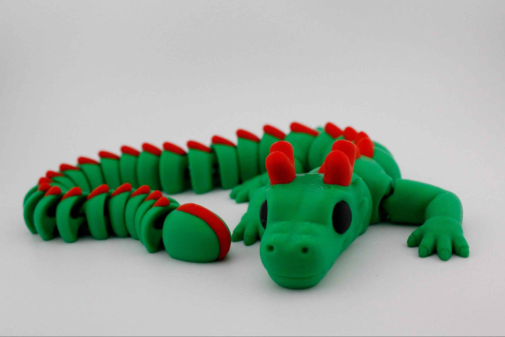 Flexi Dragon - Friendly dragon with extra smoothness - Myth & Motion by The Braysdown Workshop