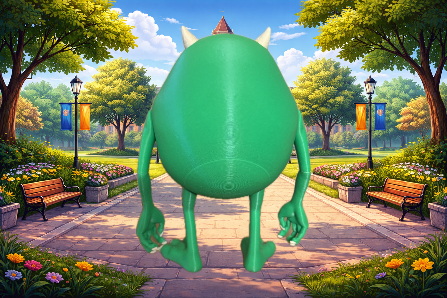 Mike Wazowski Model - University ready - Myth & Motion by The Braysdown Workshop