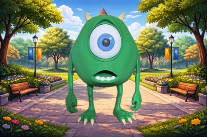 Mike Wazowski Model - University ready - Myth & Motion by The Braysdown Workshop