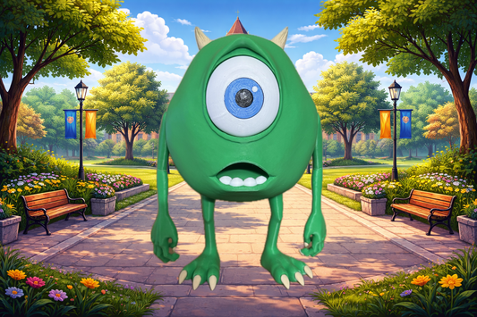 Mike Wazowski Model - University ready - Myth & Motion by The Braysdown Workshop