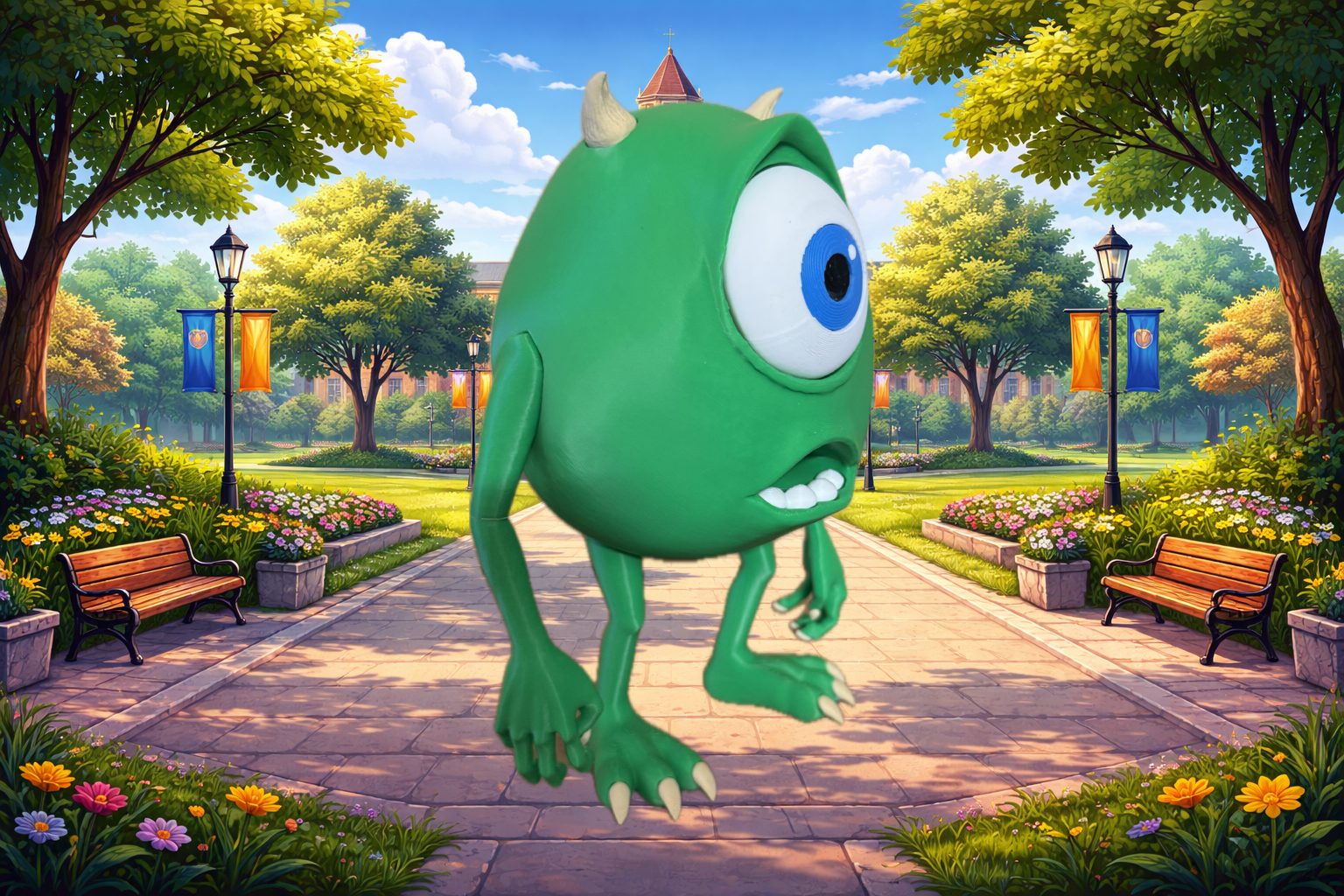 Mike Wazowski Model - University ready - Myth & Motion by The Braysdown Workshop
