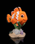 Flexi Nestor, The clownfish fidget articulated fish with stand - Myth & Motion by The Braysdown Workshop