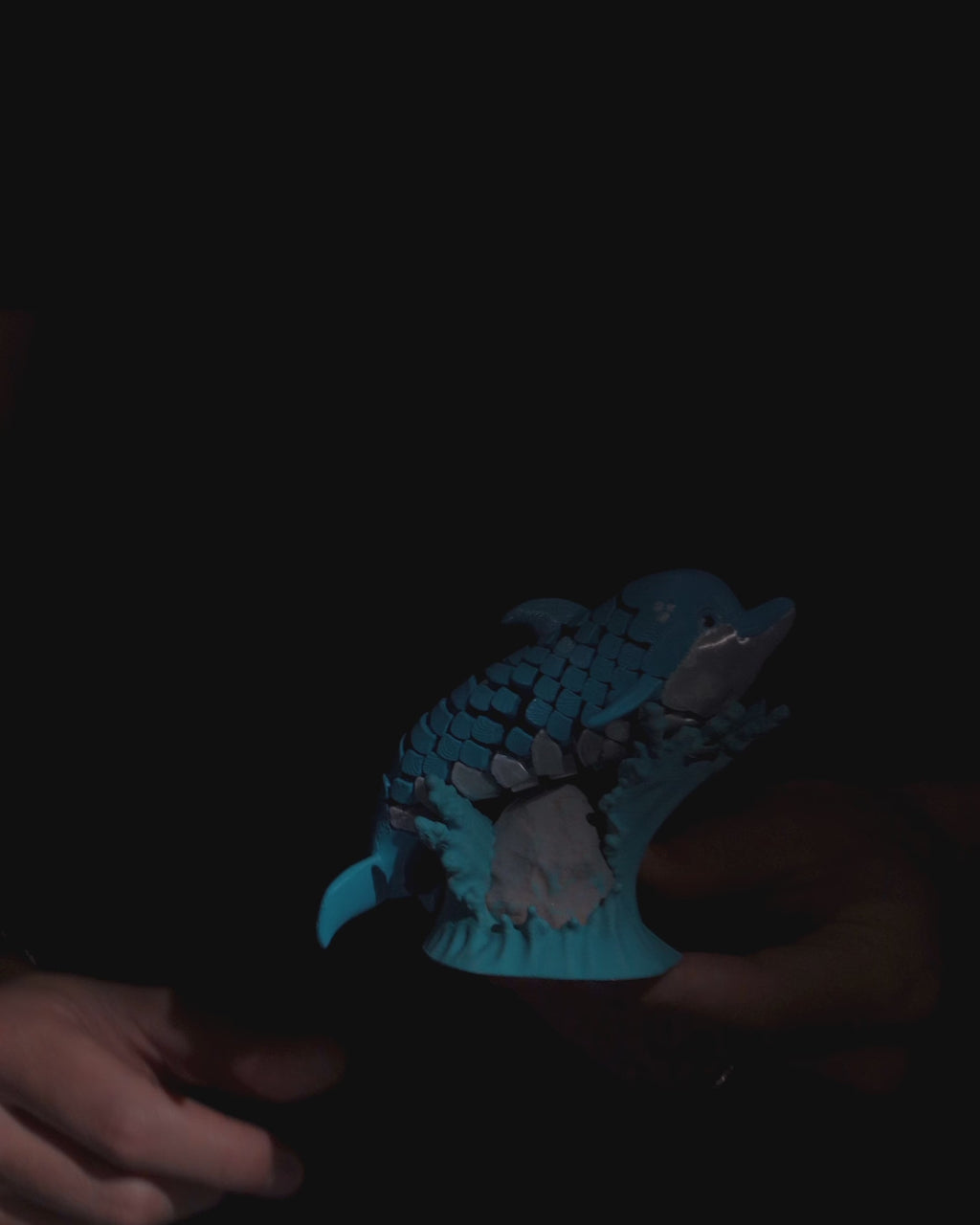 Flexi Dennis, The Dolphin Fidget toy with stand