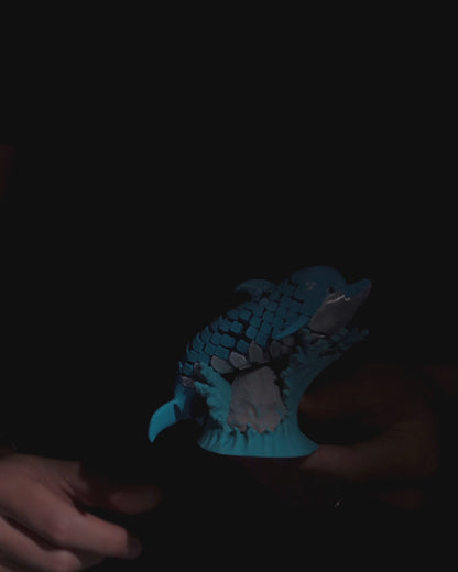 Flexi Dennis, The Dolphin Fidget toy with stand